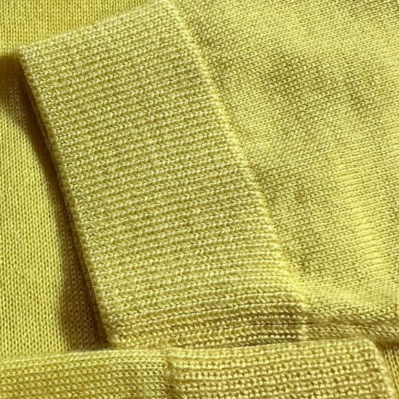 Ralph Lauren Canary Yellow Italian Cashmere Crewneck Long Sleeve Sweater - Picture 10 of 14